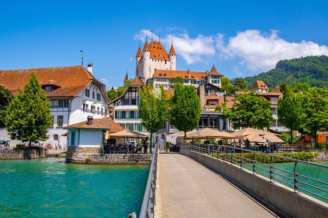 Beatus Caves, Panoramic Bridge, Nature Park Blue Lake and Lake Thun Cruise - Two hours in Thun, with time to choose your own pace