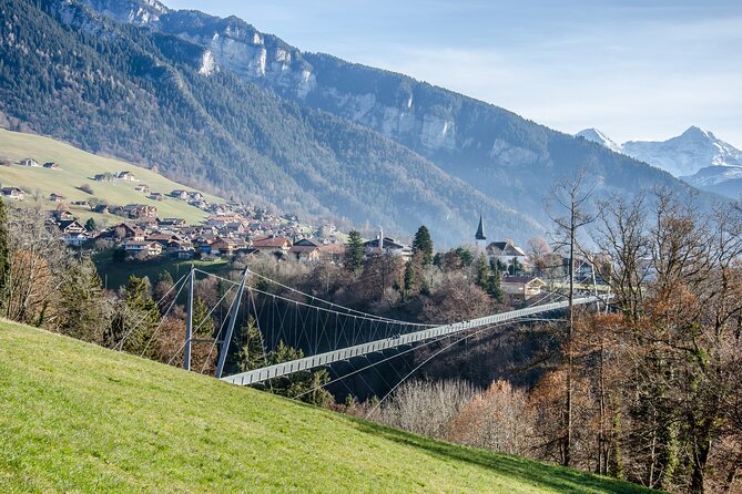 Beatus Caves, Panoramic Bridge, Nature Park Blue Lake and Lake Thun Cruise - From Spiez toward Blausee and the Kander Valley
