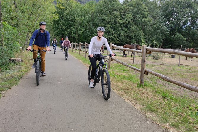 BikeBrix Scenic Cycling Tour in Lake Maggiore Ascona Locarno - The waterfall stop requires a short walk