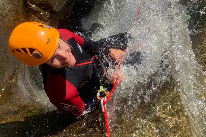 Fun and Adventure - Best beginner canyoning near Bellinzona - The jumps, slides, and waterfall rappel