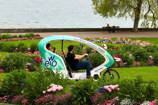 Geneva Highlights Tour by TaxiBike - The Rhône and Arve meeting point: a striking final view