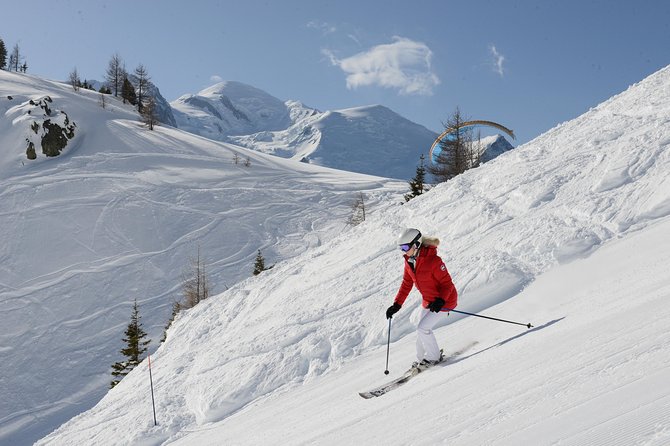 (KTG114) - Chamonix Skiing day from Geneva - Brévent and the view toward Mont Blanc