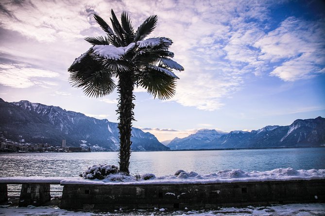 (KTL303) - Winter Tour Montreux and Chaplin's World from Lausanne - Montreux: lunch, lakefront atmosphere, and Queen