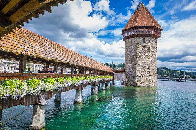 Lucerne CH Experience: Cheese, Chocolate, Chapel Bridge & Château - Chapel Bridge and the Water Tower