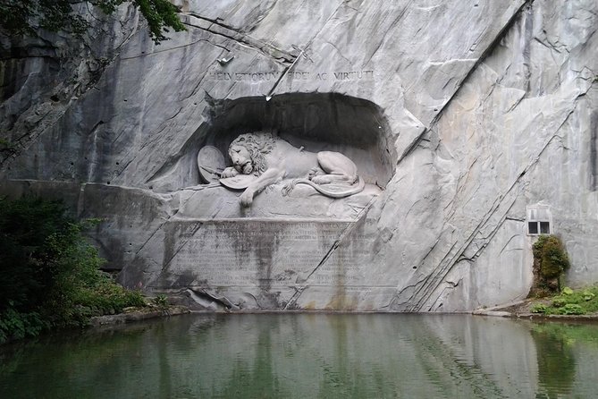 Lucerne small group walking tour and Lake Cruise from Basel - The Lion Monument