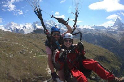 Matterhorn Paragliding flight in Zermatt (20-25min)