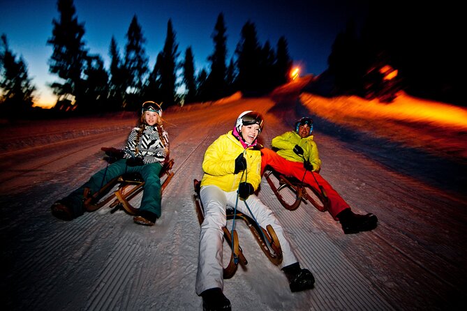 Night Sledding from Interlaken - A night in the Alps, not a backyard sled ride