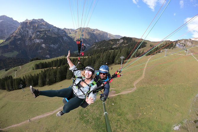 Paragliding Tandemflight Lucerne - Engelberg - The views: Engelberg, Titlis, and the wider Swiss Alps