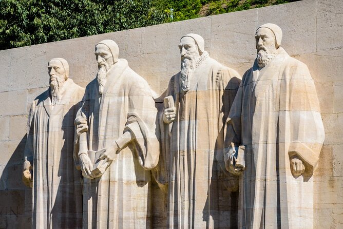 Self-Guided Audio Tour to the Many Faces of Geneva - Mercy beside the Lutheran church and Palace of Justice